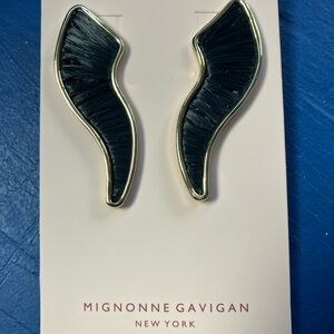 Mignonne Gavigan Jane Lux Earrings Black Gold